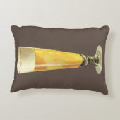 ヴィンテージ　背の高い　冷たい　ドラフトビール　アルコール飲料 アクセントクッション (裏面)