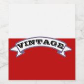 ヴィンテージ（自分で入力） ワインラベル (シングルラベル)