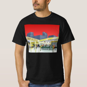ヴィンテージ 自動車整備 コンプリートカーサービス ガレージ Tシャツ