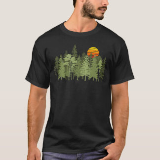 ヴィンテージ 自然 木々 野生動物 Tシャツ