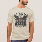 ヴィンテージ 自由の国 愛国ハクトウワシ Tシャツ (正面)
