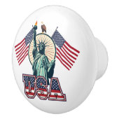 ヴィンテージ、自由の女神 セラミックノブ (右)