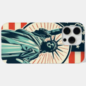 ヴィンテージ、自由の女神 Case-Mate iPhoneケース (裏面 (横))