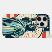 ヴィンテージ、自由の女神 iPhoneケース (裏面横)