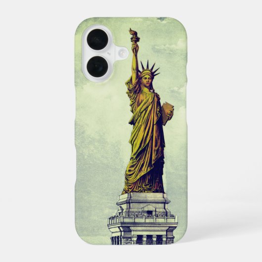 ヴィンテージ 自由の女神 iPhone 16ケース (裏面)