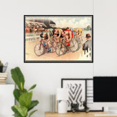 ヴィンテージ 自転車 レース 1904 ポスター 印刷 (ホームオフィス)