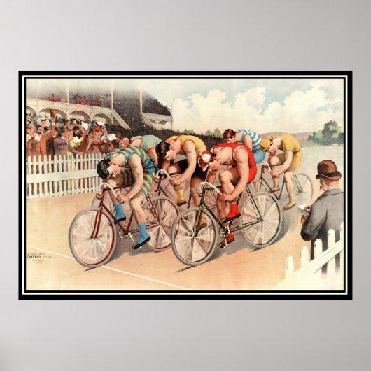 ヴィンテージ 自転車 レース 1904 ポスター 印刷 (正面)