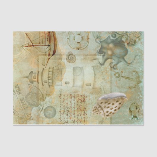 ヴィンテージ 航海の 薄葉紙 (正面)