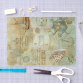 ヴィンテージ 航海の 薄葉紙 (クラフト)