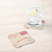 ヴィンテージ(航空便)飲み物用コースター ペーパーコースター (インサイチュ)