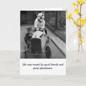 ヴィンテージ – 良い友素晴らし達と冒険 カード (黄色い花)