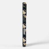 ヴィンテージ・芍薬の花のエレガントなダークボタニカル Case-Mate iPhoneケース (裏面 / 右)