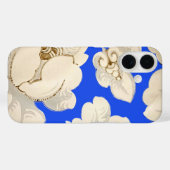 ヴィンテージ 花の壁紙パターン, 春の花 Case-Mate iPhoneケース (裏面 (横))