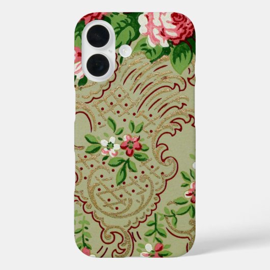 ヴィンテージ 花柄 Case-Mate iPhoneケース (裏面)