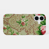 ヴィンテージ 花柄 iPhone 16ケース (裏面横)