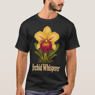 ヴィンテージ・蘭・花・ガーデナー・植物学・植物 Tシャツ