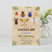 ヴィンテージ 虫 蝴蝶 招待状 (スタンド正面)