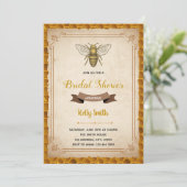 ヴィンテージ　蜂をテーマにした招待状 招待状 (スタンド正面)