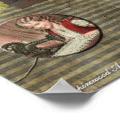 ヴィンテージ「裁縫レッスン」スクラップブックプリント ポスター (角)