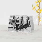 ヴィンテージ-親友は私の選ばれた姉妹はです、 カード (黄色い花)