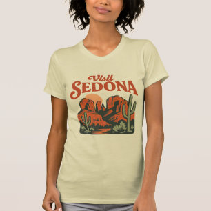ヴィンテージ"訪問セドナ"砂漠の旅行Tシャツ Tシャツ