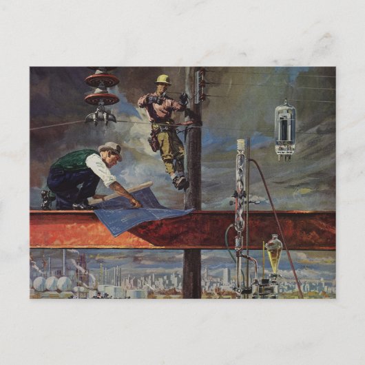 ヴィンテージ、設計者、建築 ポストカード (正面)