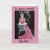 ヴィンテージ 誕生日スタンダード、5" x 7" 折りたたみ式グリーティングカード カード (正面)