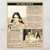 ヴィンテージ 誕生日新聞 1990 フライヤー (裏面)