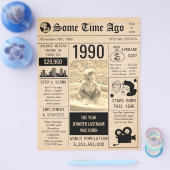 ヴィンテージ 誕生日新聞 1990 フライヤー (シングル)