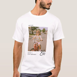 ヴィンテージ 誕生日 フォトギフト 記念日プレゼント Tシャツ