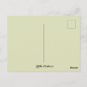 ヴィンテージ 誕生日 犬の女の子 レトロ | ポストカード (裏面)