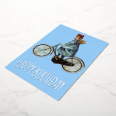 ヴィンテージ-誕生日 箔シーズンカード (回転した状態)