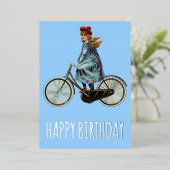 ヴィンテージ-誕生日 箔シーズンカード (立ち正面)