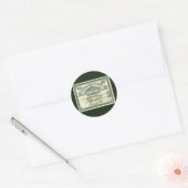 ヴィンテージ 資本株式証明書 ビジネス ファイナンス ラウンドシール (封筒)