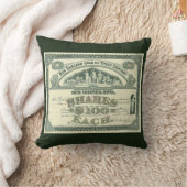 ヴィンテージ 資本 株式 証明書 ビジネス ファイナンス クッション (ブランケット)