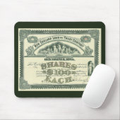 ヴィンテージ 資本 株式 証明書 ビジネス ファイナンス マウスパッド (マウス)