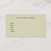 ヴィンテージ、赤いバラ、水彩 名刺 (裏面)