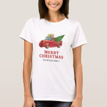 ヴィンテージ 赤いピックアップトラック クリスマス