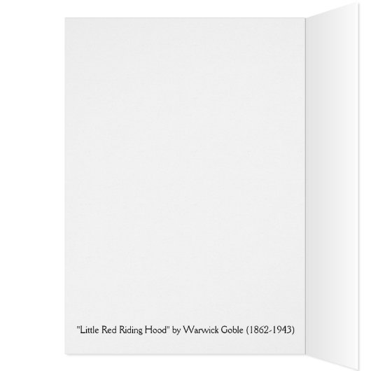 ヴィンテージ-赤ずきん、 (内側 (左))