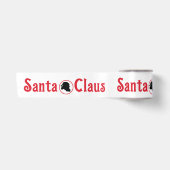 ヴィンテージ 赤と白のサンタクロース クリスマス サテンリボン (正面)