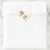 ヴィンテージ |赤面ピンク白 ハートシール (バッグ)