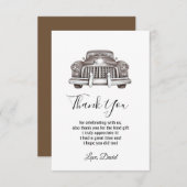 ヴィンテージ,車,アンティーク車サンキューカード サンキューカード (正面/裏面)