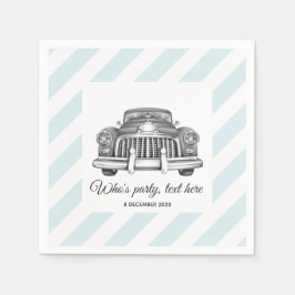 ヴィンテージ，車，アンティーク車，カクテル紙ナプキンス スタンダードカクテルナプキン
