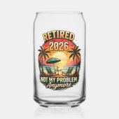 ヴィンテージ 退職 2026 私の問題ではない ガラス缶 (正面)