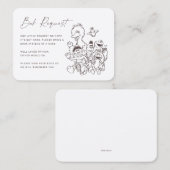 ヴィンテージ・通りベビー要求の挿入 プレイスカード (正面/裏面)