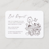 ヴィンテージ・通りベビー要求の挿入 プレイスカード (正面)