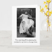 ヴィンテージ-週末のくつろぎ、 カード (黄色い花)