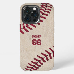 ヴィンテージ 野球 イニシャル rustic 名前 番号 レトロ iPhone 13 proケース