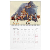 ヴィンテージ、野球、サッカー、バスケットボール カレンダー (2月 2026)