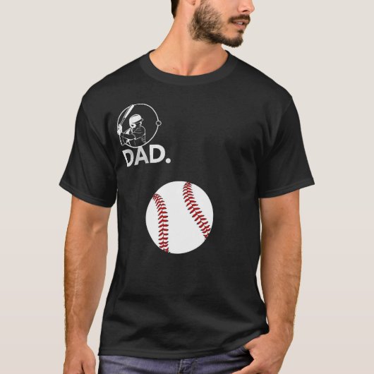 ヴィンテージ 野球 父 Tシャツ 大きな赤いステッチ (正面)